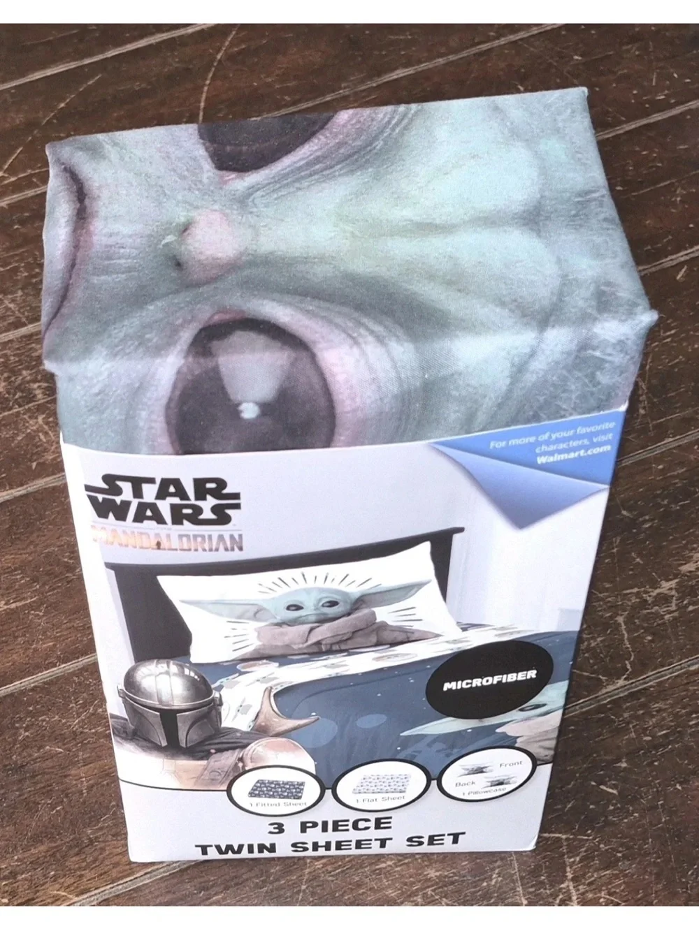 Star Wars Mandalorian Baby Yoda Twin Microfiber Sheet Set - Green, White, Black
